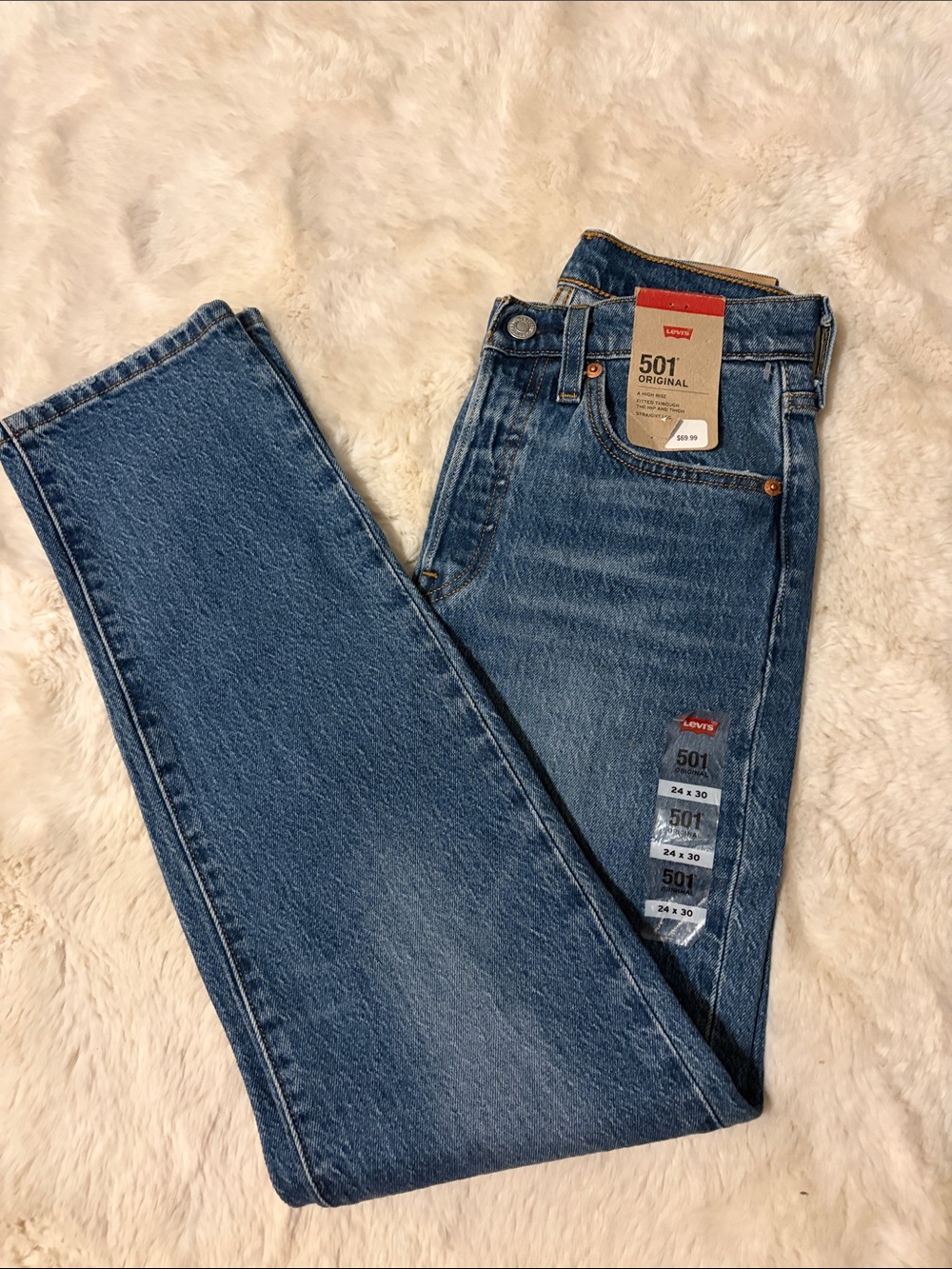 Levi’s 501 Original Fit Blue Women's Straight-Leg Jeans